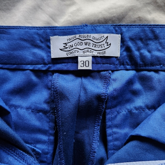 In God We Trust Women's Pants Blue size 30 - Picture 3 of 8